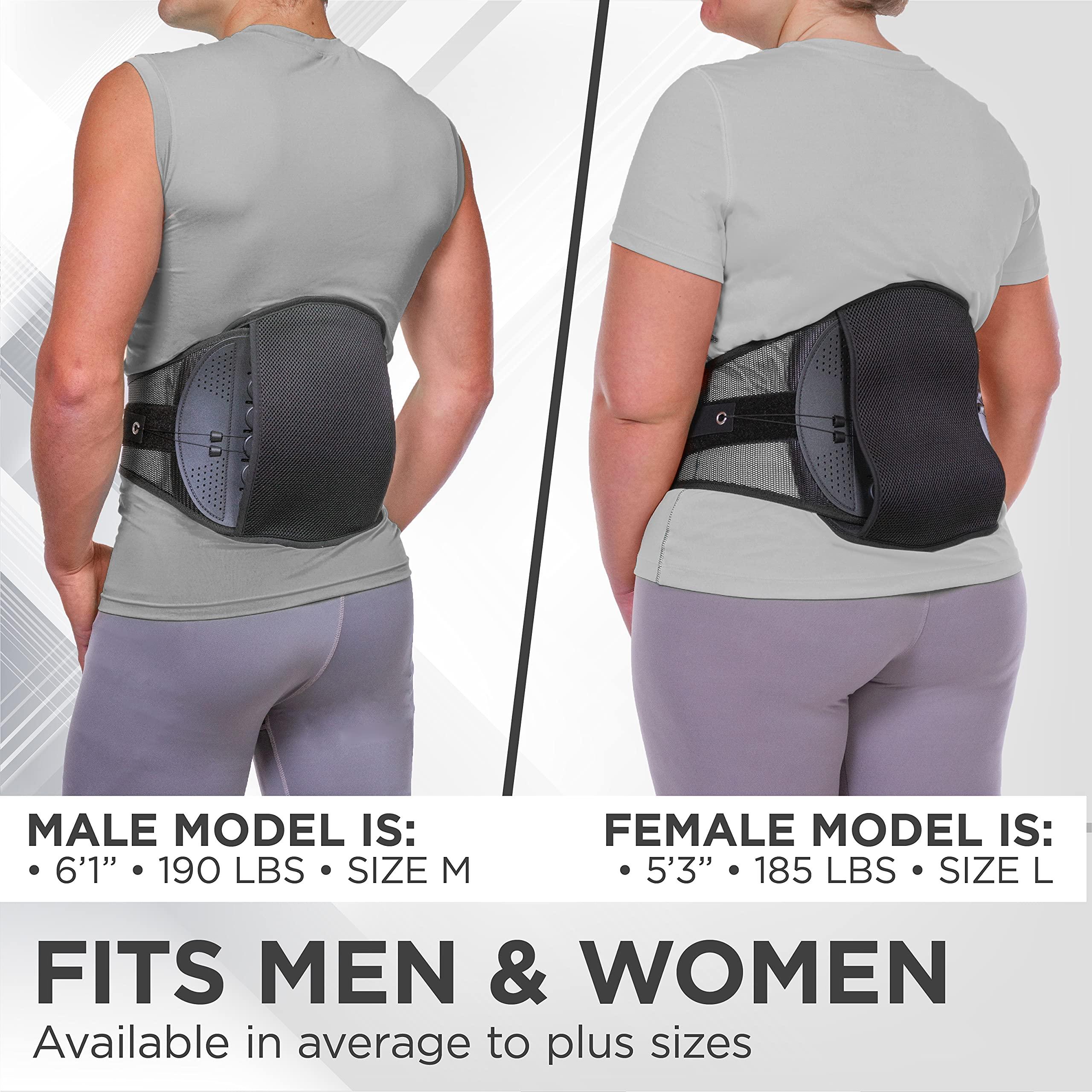 BraceAbility BraceAbility Spondylolisthesis Back Brace - Ankylosing Spondylolysis Lumbar Spine Corset Stabilizer Belt for Pars Defect Lower Back Pain, Anterolisthesis Support, Spinal Fracture Treatment (XL)