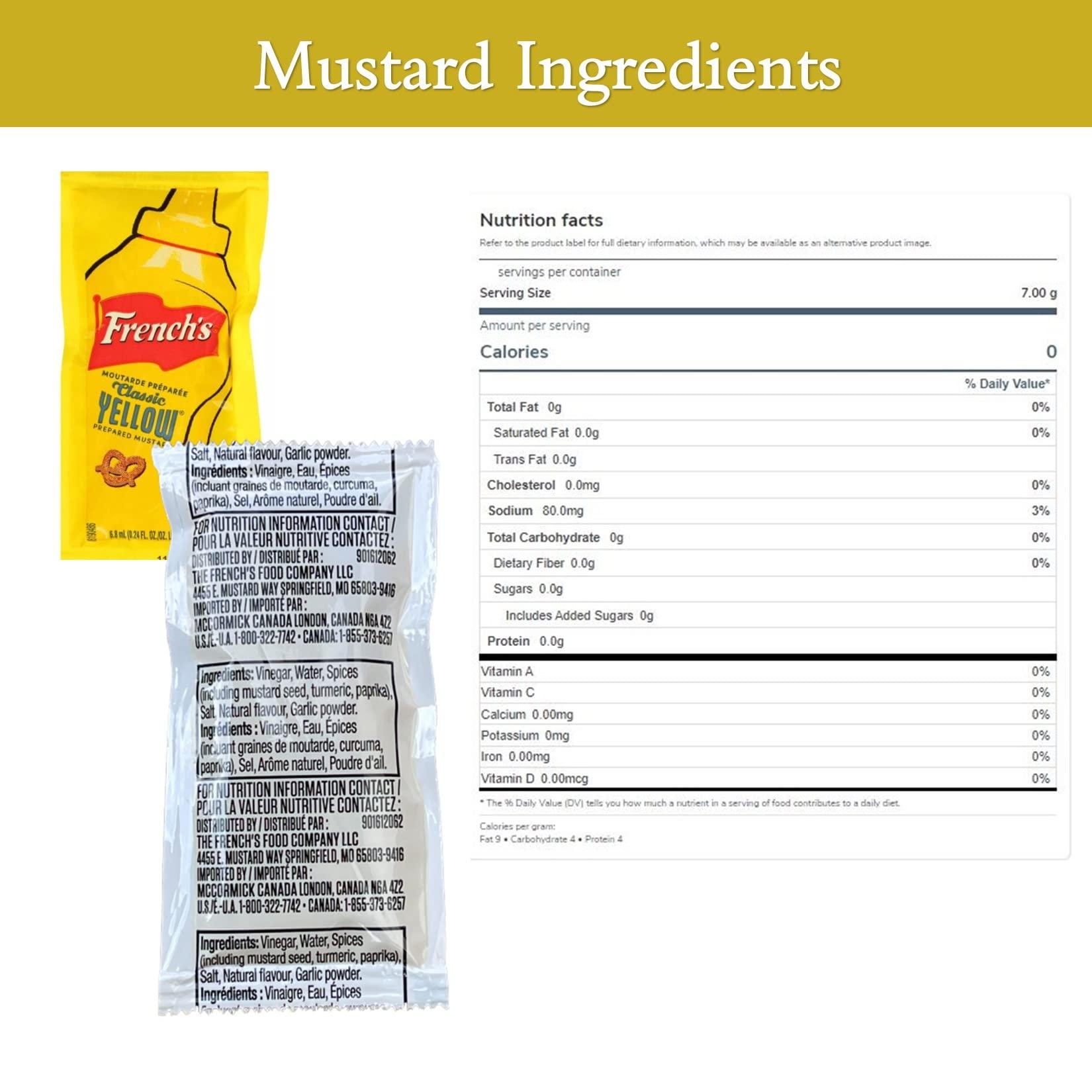 CMC Products Gift Set: Mustard Packets (5.5g) 50 Count with Spreader in Food-Safe Resealable Bag by CMC Products
