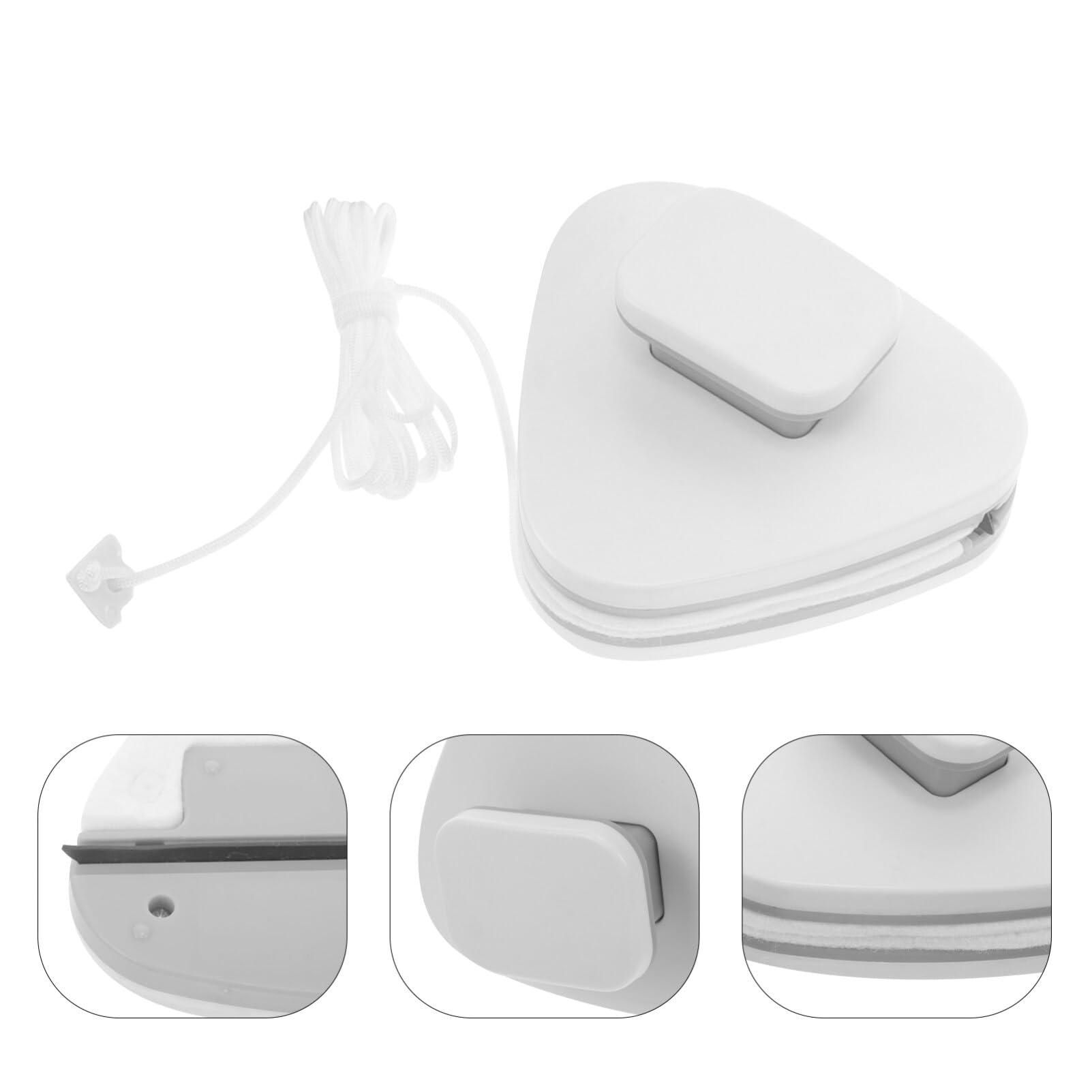 Gatuida Gatuida Double Side Magnetic Window Cleaner Triangular Glass Wiper Window Wiper Glider Washing Brush Cleaning Brush for Car Glazed Windows White