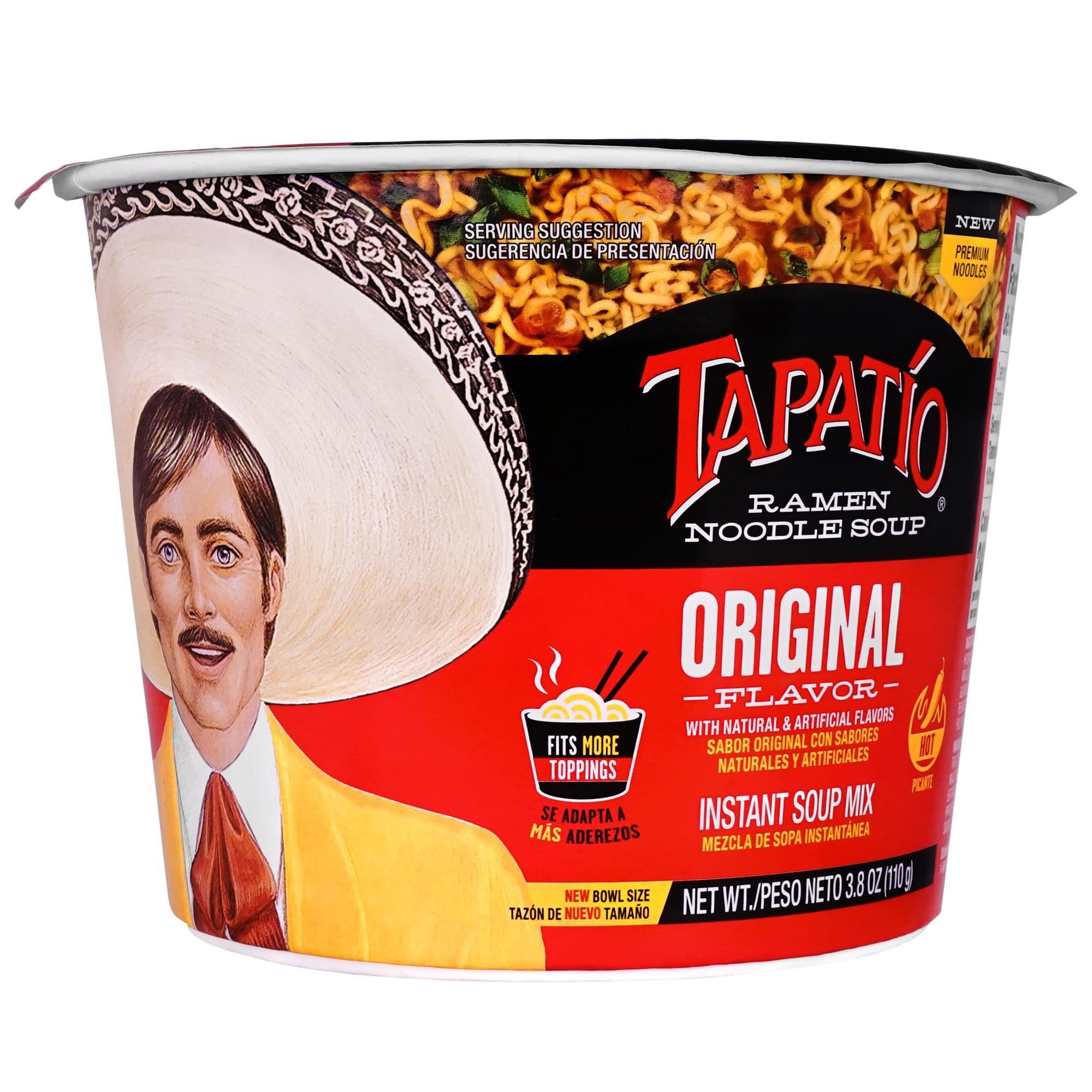 Tapatio Salsa Picante Tapatio Spicy Ramen Noodle Soup Big Bowl - Original Flavor - 3.88 Oz (Bulk Case of 6)