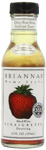 BRIANNAS Brianna's Blush Wine Vinaigrette, 12-Ounce Bottles (Pack of 6) by Brianna's
