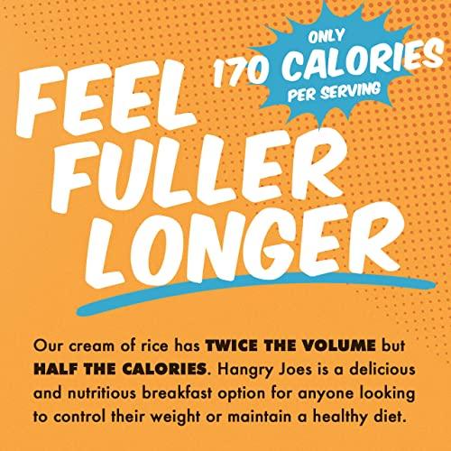 PROJECT AD LLC Hangry Joe\'s Cream Of Rice Hot Rice Cereal, More Food Less Calories, Nutritious Breakfast Meal, Made With Rice Protein (Maple Drizzle)