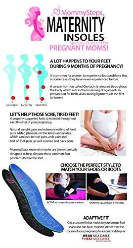 MommySteps Maternity MommySteps Maternity Insoles Ultra-Thin Pain Relief-Comfortable Flats | Black Women's 10.5-11