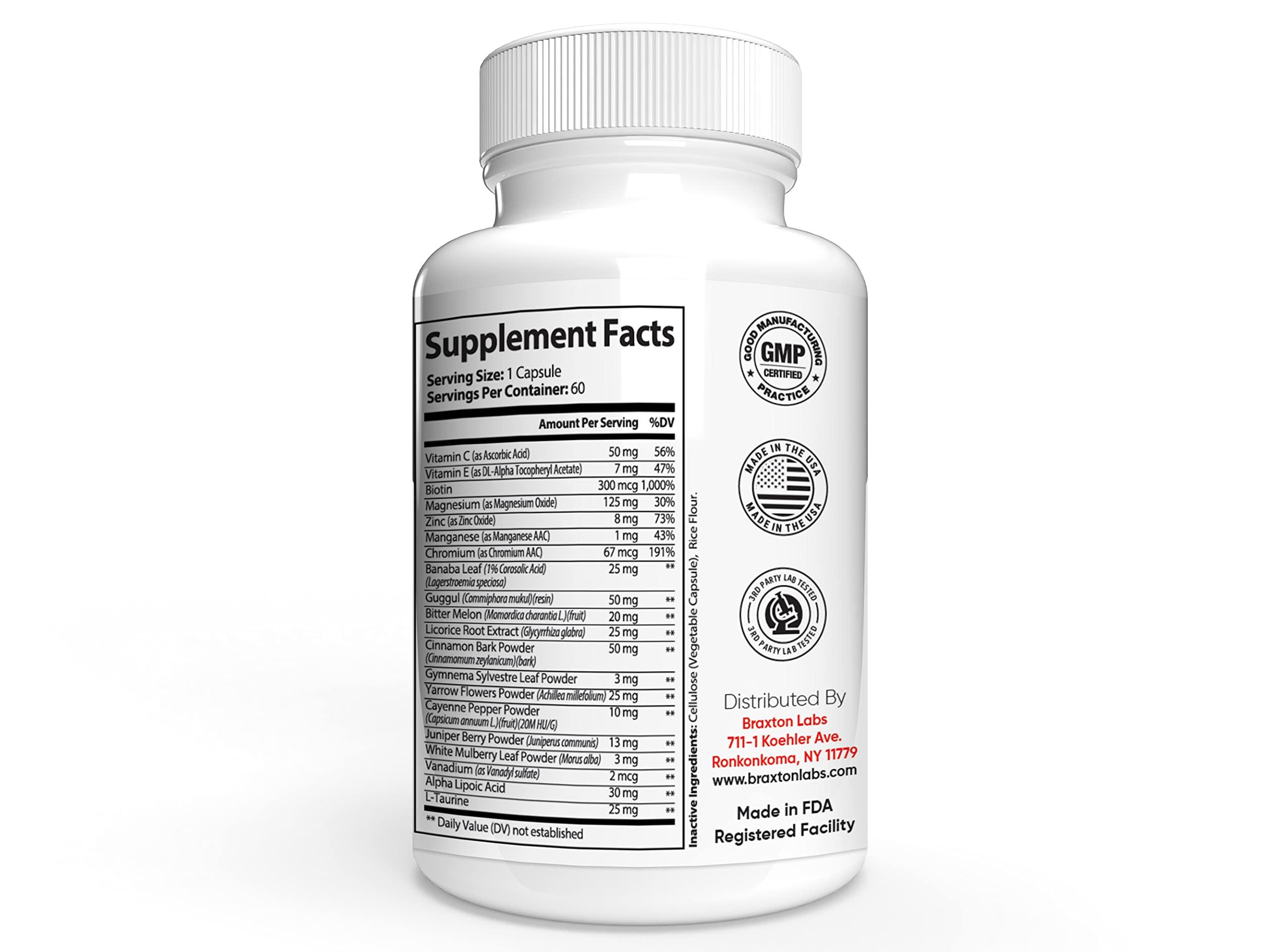 Braxton Labs Braxton Labs Blood Sugar Ultra 60 Capsules