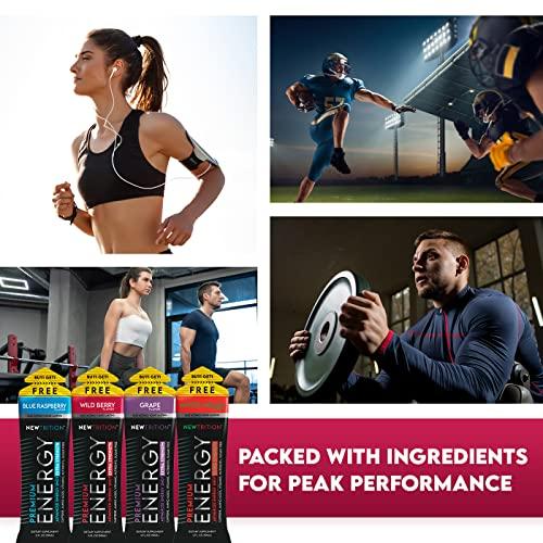 Newtrition NewTrition Extra Strength Energy Shots, Caffeine Energy Shots with Vitamin B & Amino Acids, Sugar-Free Vitamin Energy Shot, 1.7 fl oz, Mixed Flavors, 12 Count