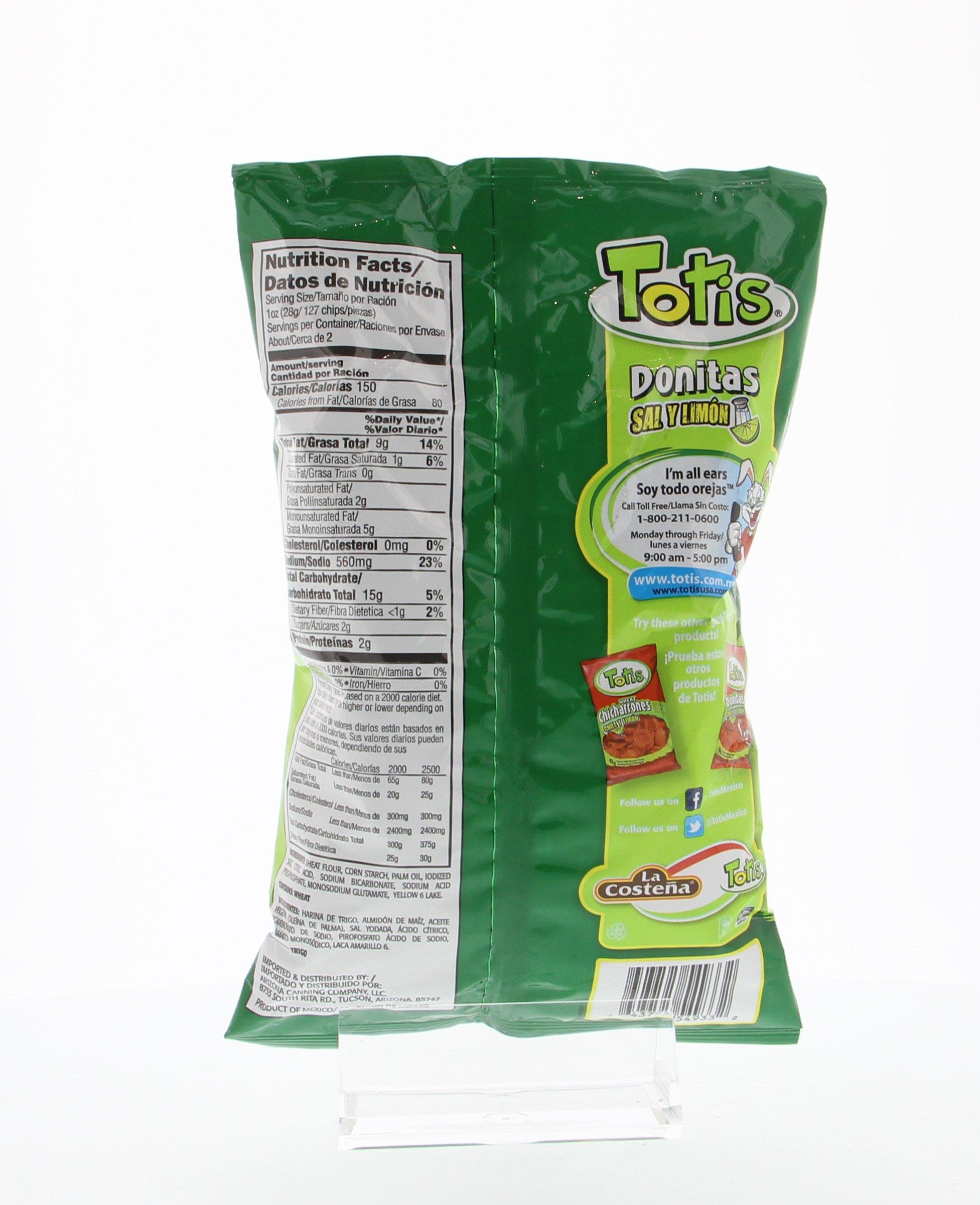 Totis Totis Lemon-Salt Snacks - Donitas Sal Y Limon 1.76 Oz (Pack of 24)