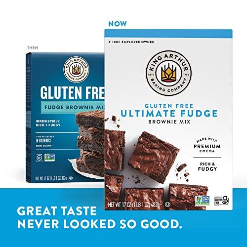 King Arthur King Arthur, Gluten Free Fudge Brownie Mix, Gluten-Free, Non-GMO Project Verified, Certified Kosher, 17 Ounces (Pack of 6)