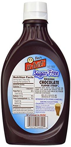 Foxs U-Bet Fox's U-Bet Original Sugar Free Chocolate Flavor Syrup, 18 oz