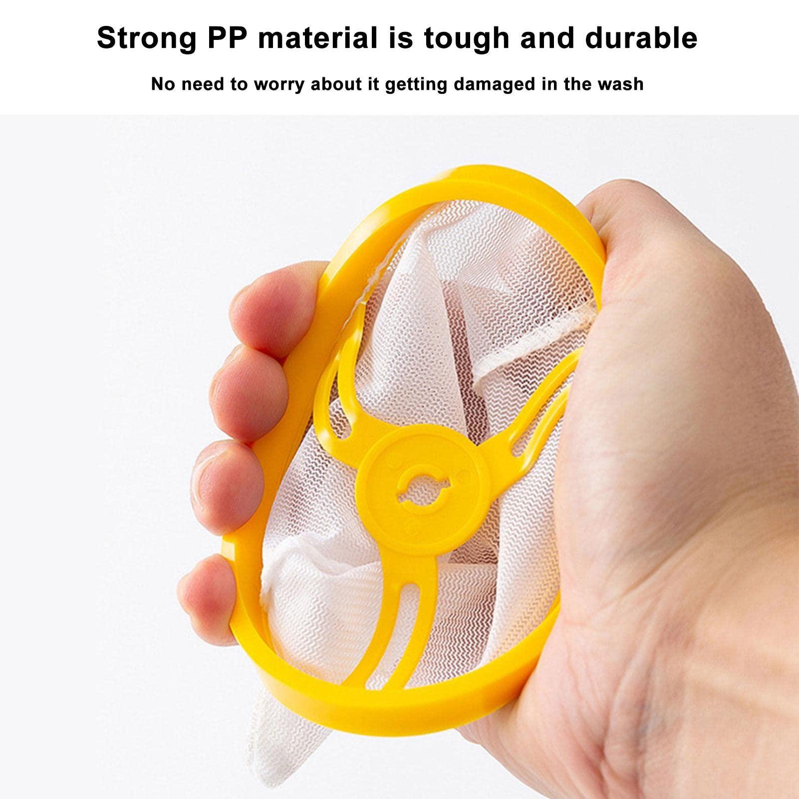 Kumprohu Kumprohu Laundry Pet Hair Catcher - Yellow Duck-Shaped Washing Machine Float Filter Mesh Bag - Washing Machine Floating Hair Remover, Hair Removal Ball, Lint Remover for Cat Dog Pet Hair, Debris