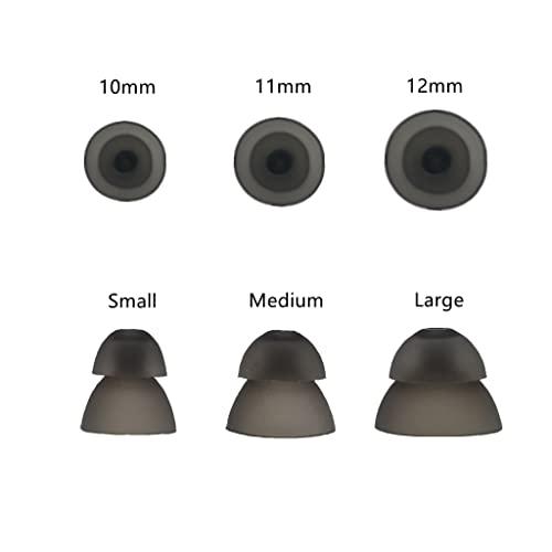 AroneMom Hearing Aids Domes Small Medium Large Size for Resound Sure Fit RIC RITE and Open Fit BTE Hearing Amplifier Smoky Power Domes Invisible Ear Tip (Mix 6 Counts)