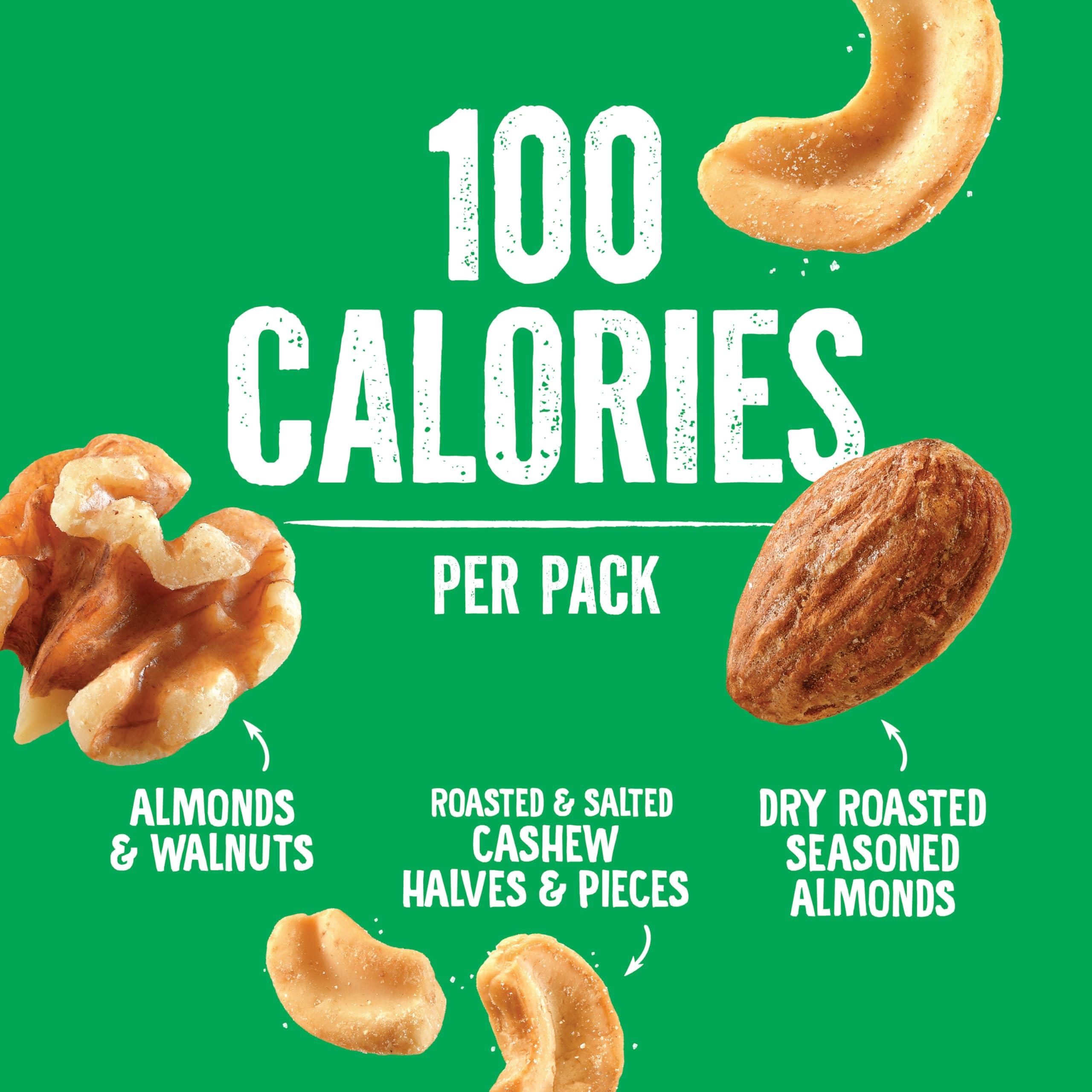 Emerald Emerald Nuts Mixed Nuts Variety Pack 18ct (1-Pack) , 100-Calorie Individual Packs , Features Dry Roasted Almonds, Natural Almonds & Walnuts, and Roasted & Salted Cashews