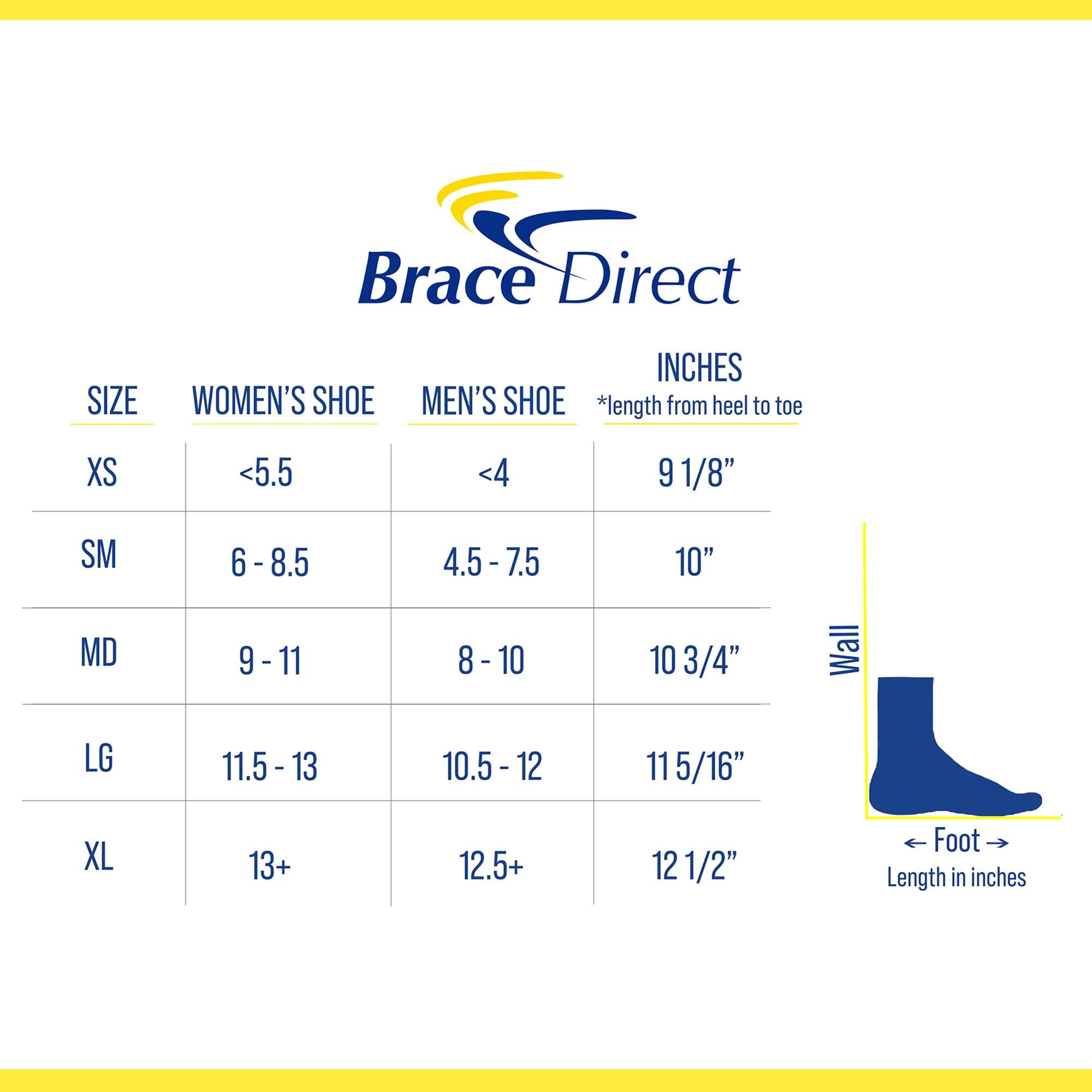 Brace Direct Brace Direct Tall Air CAM Walker Boot - Orthopedic Full Shell Air Cast Walking Boot - for Broken Foot, Sprained Ankle, Fractures, Achilles Recovery - For women and Men