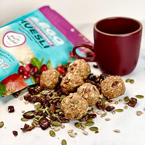 ZEGO Zego Foods Organic Superfood Oatmeal & Muesli, Certified Gluten Free (Apple Cranberry) Bundle of 5 Bags (65oz Total)