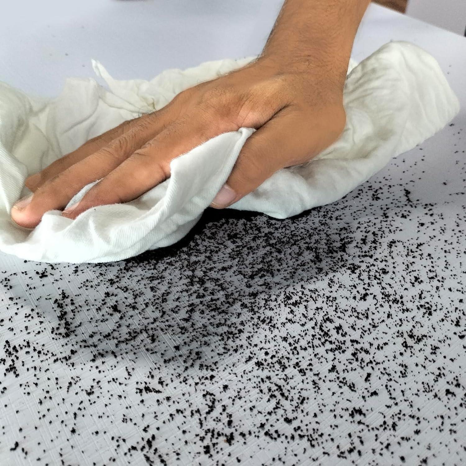 SupremePlus SupremePlus Premium White T-Shirt Rags - Shop Cotton Knit Cleaning Rag in a Compressed Box, Clean Up Oil, Grease, Stain, & Paint with Bulk, Multipurpose Polishing Cloth (2 x 25 lbs. Compressed Box)