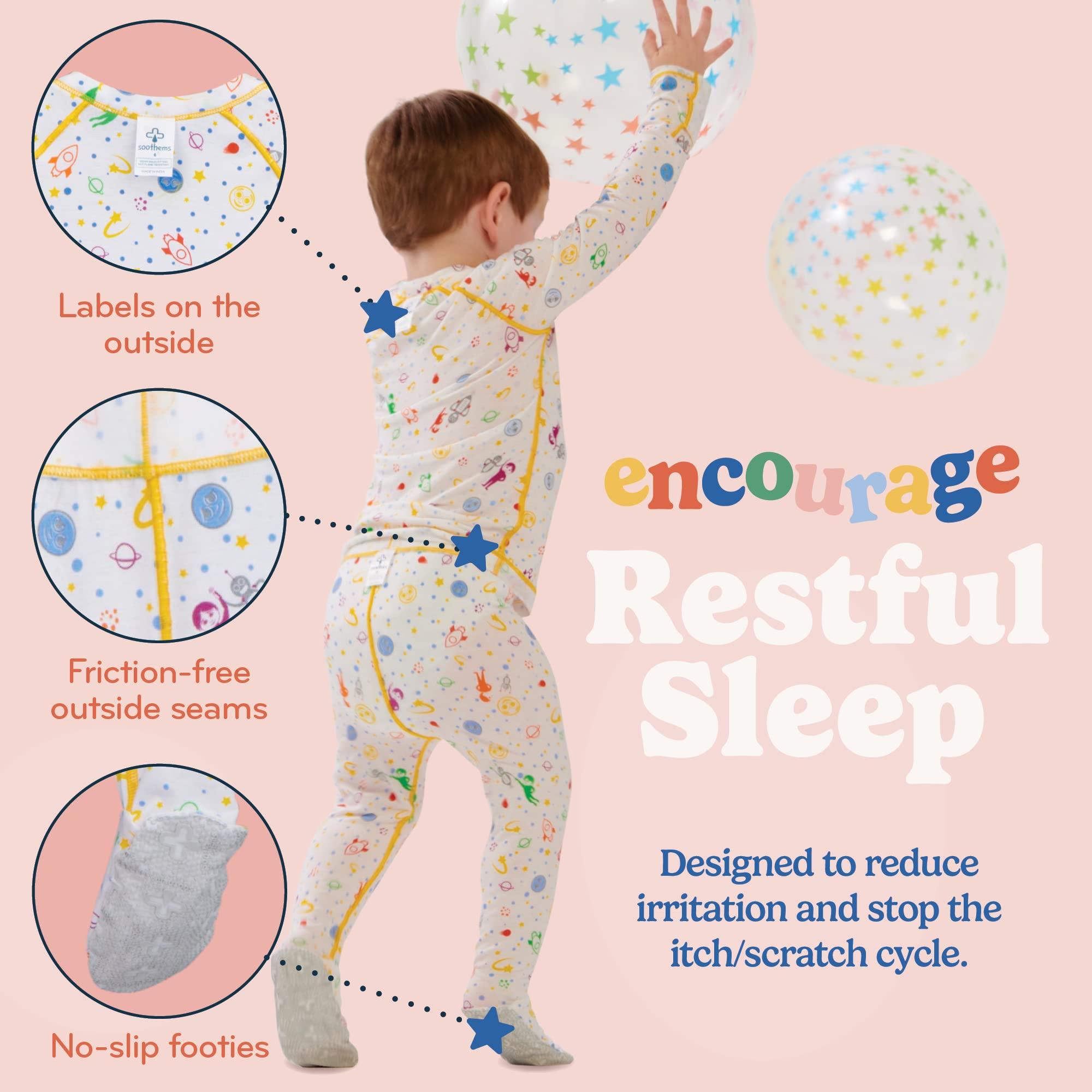 Soothems Eczema Pajamas Set for Kids - Eczema Wet Wrap Clothes (Size 6)