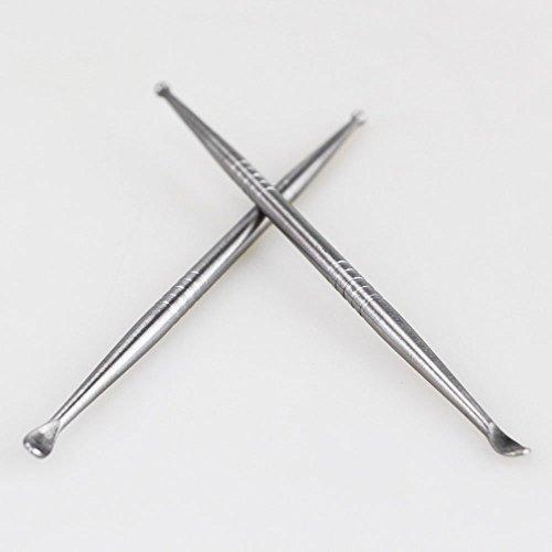 airgoesin Airgoesin 2pcs Tonsil Stone Removal Pick Tonsillolith Premium Tool Stainless Steel Oral Cleaner with 10 Soft Silicone Caps