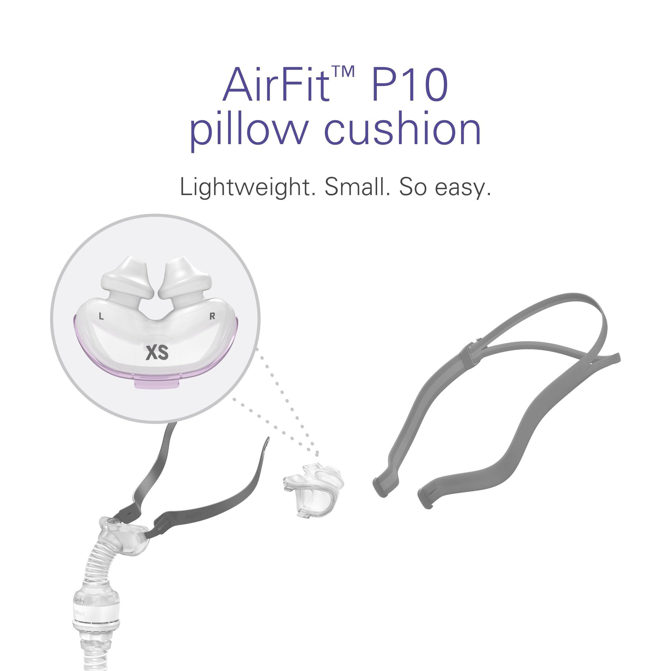 ResMed ResMed P10 Nasal Pillow Cushion - Replacement Silicone CPAP Mask Cushion - Frame System & Headgear Not Included - Premium CPAP Accessory - X-Small