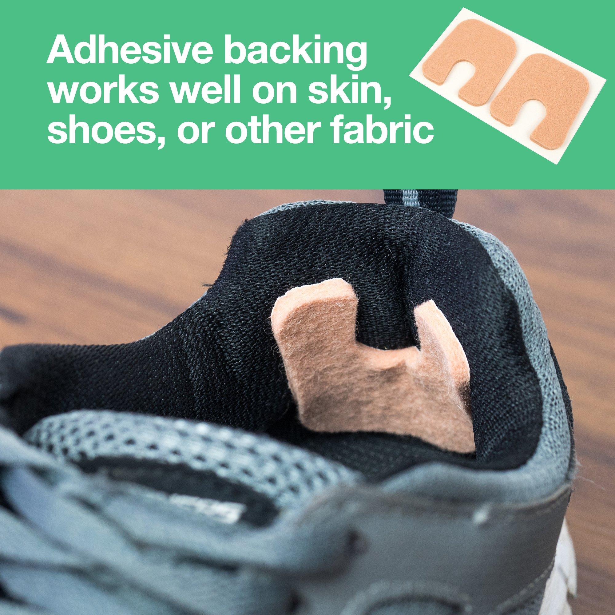 ZenToes ZenToes U-Shaped Felt Callus Pads | Protect Calluses from Rubbing on Shoes | Reduce Foot and Heel Pain | Pack of 24 1/8” Self-Stick Pedi Cushions