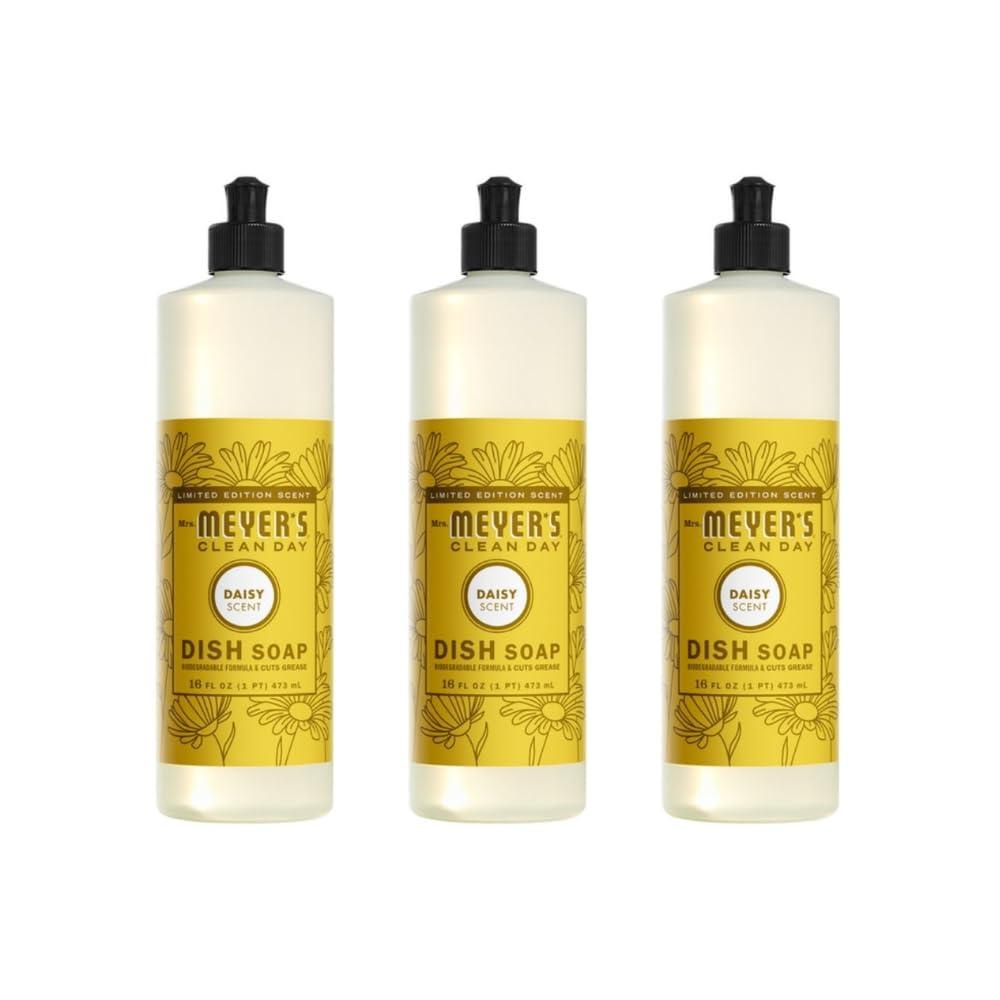 MRS. MEYER\'S CLEAN DAY MRS. MEYER\'S CLEAN DAY Liquid Dish Soap Daisy, 16 Fl Oz (Pack of 3)