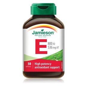 Jamieson Jamieson Vitamin E 800 IU, 50 softgels