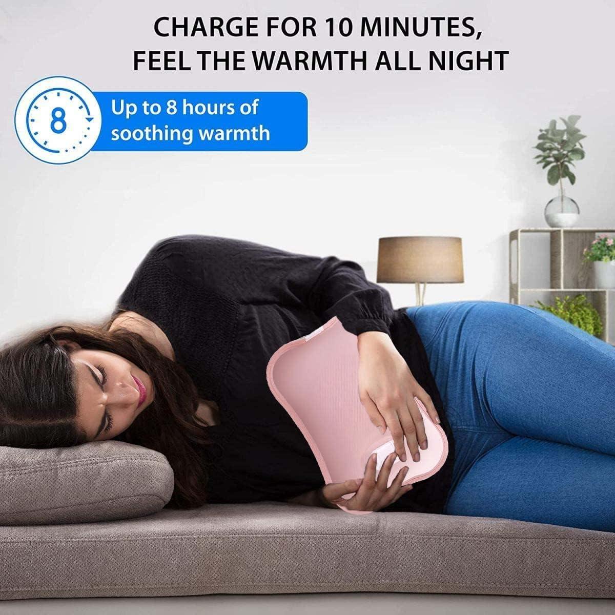 Generic Heating Bag Electric, Heating Pad-Heat Pouch Hot Water Bottle Bag, Dual Insulation Silicon Hot Water Bag 6 Layers Heating Pad with for Pain Relief