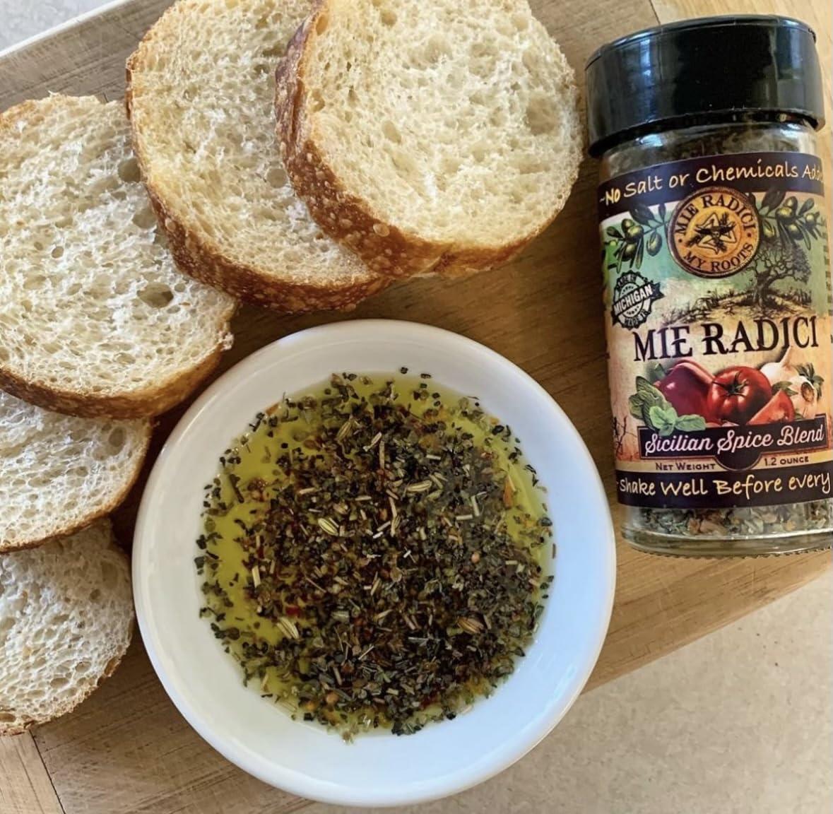 Mie Radici Mie Radici Variety Pack of Spices Blends - Fresh Dried Herbs - No Salt or Chemicals Added - Comes in Various Flavors | Original Sicilian Spice, Award Winning Pizza Blend, Sicilian Meatball Blend (Lemon Basil + Meatball + Sicilian + Pizza Sauce)