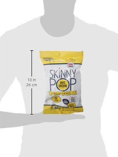 HERSHEY'S SkinnyPop Popcorn, White Cheddar, 1 Ounce