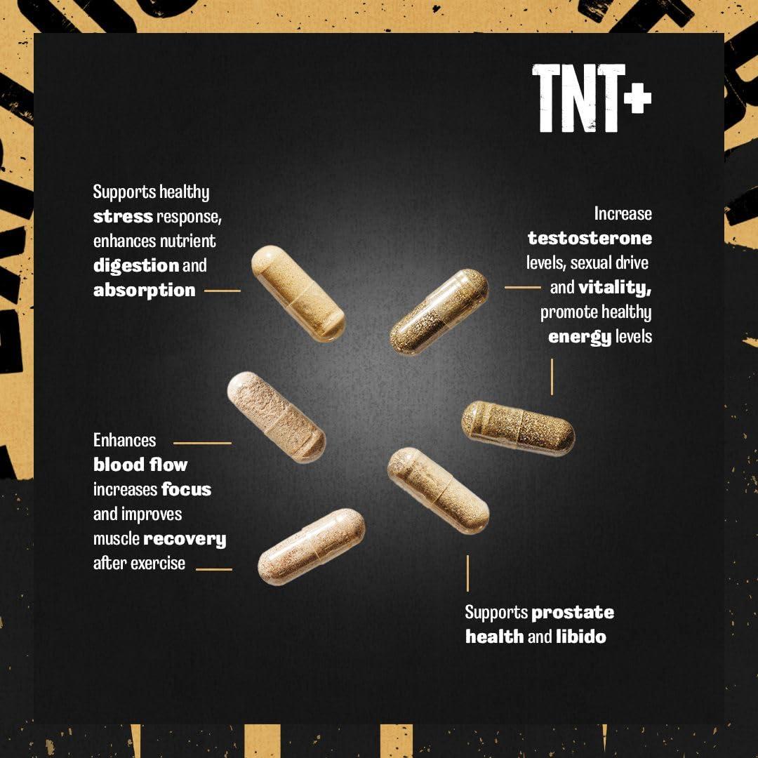 Animal Animal TNT+ - Mens Support, Prostate Support, Adaptogen & Stress Support, Nitric Oxide