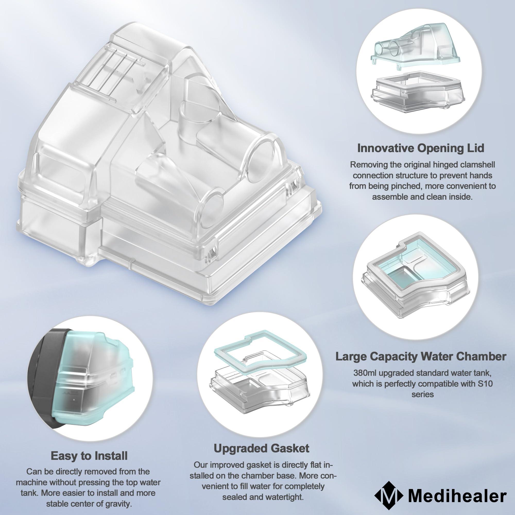 Medihealer Replacement Water Chamber for Air Sense 10, HumidAir Water Tub for S10 Series, 380ml Upgraded Standard Humidifier Tub,Great-Value Supplies by Medihealer.