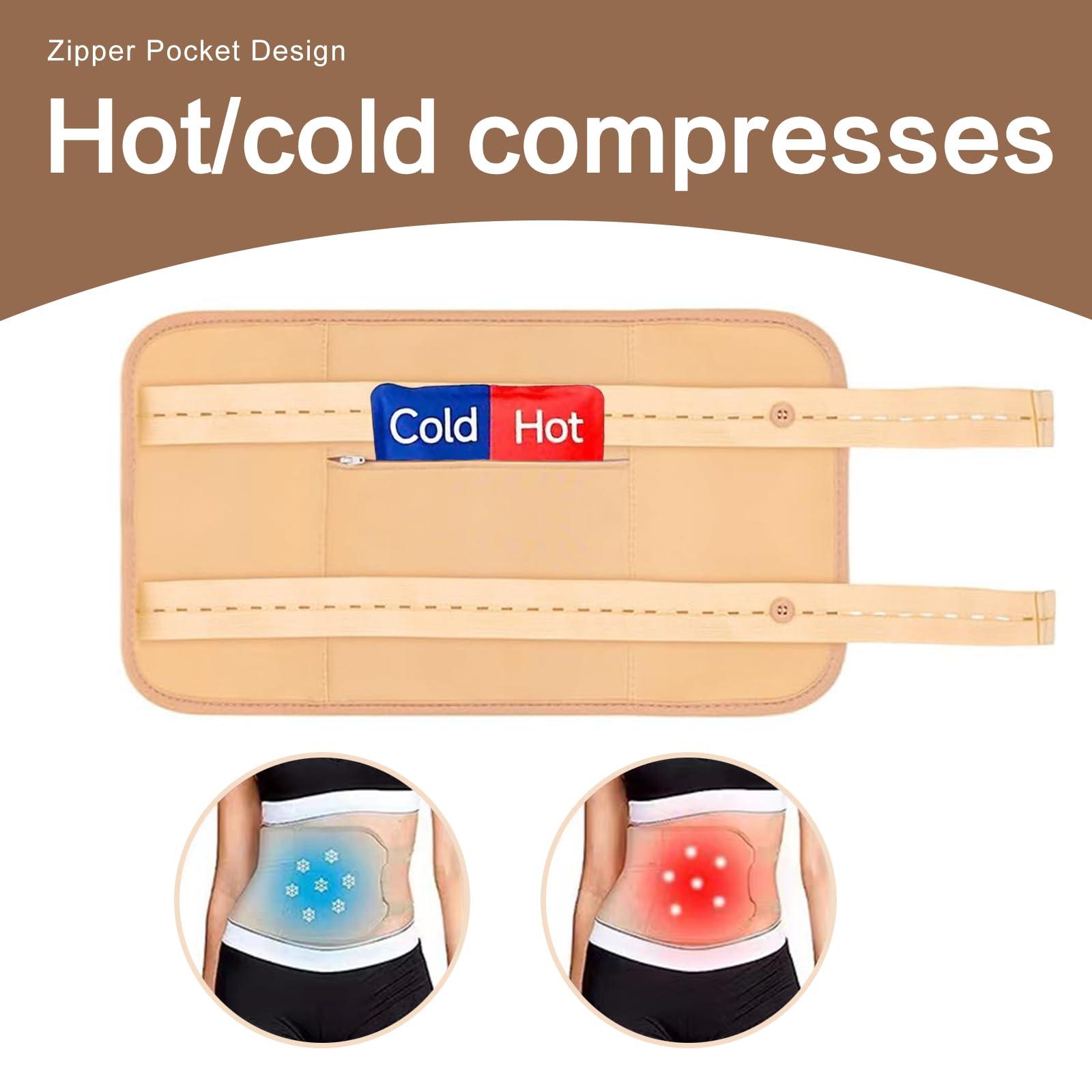 YHOVID 6 Pcs Castor Oil Pack Wrap Organic Cotton for Liver Detox, Stomach, Belly, Neck, Breast & Entire Body, Reusable Pads Kit for Hot/Cold Compress with Adjustable Elastic Strap, Waterproof & Anti Oil Leak