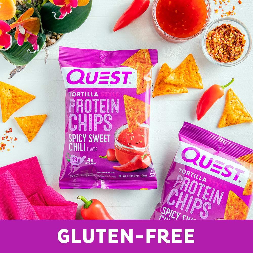 Quest Nutrition Quest Spicy Sweet Chili Tortilla Chips & Mini Cookies & Cream Protein Bars Bundle (12 Count, 14 Count)