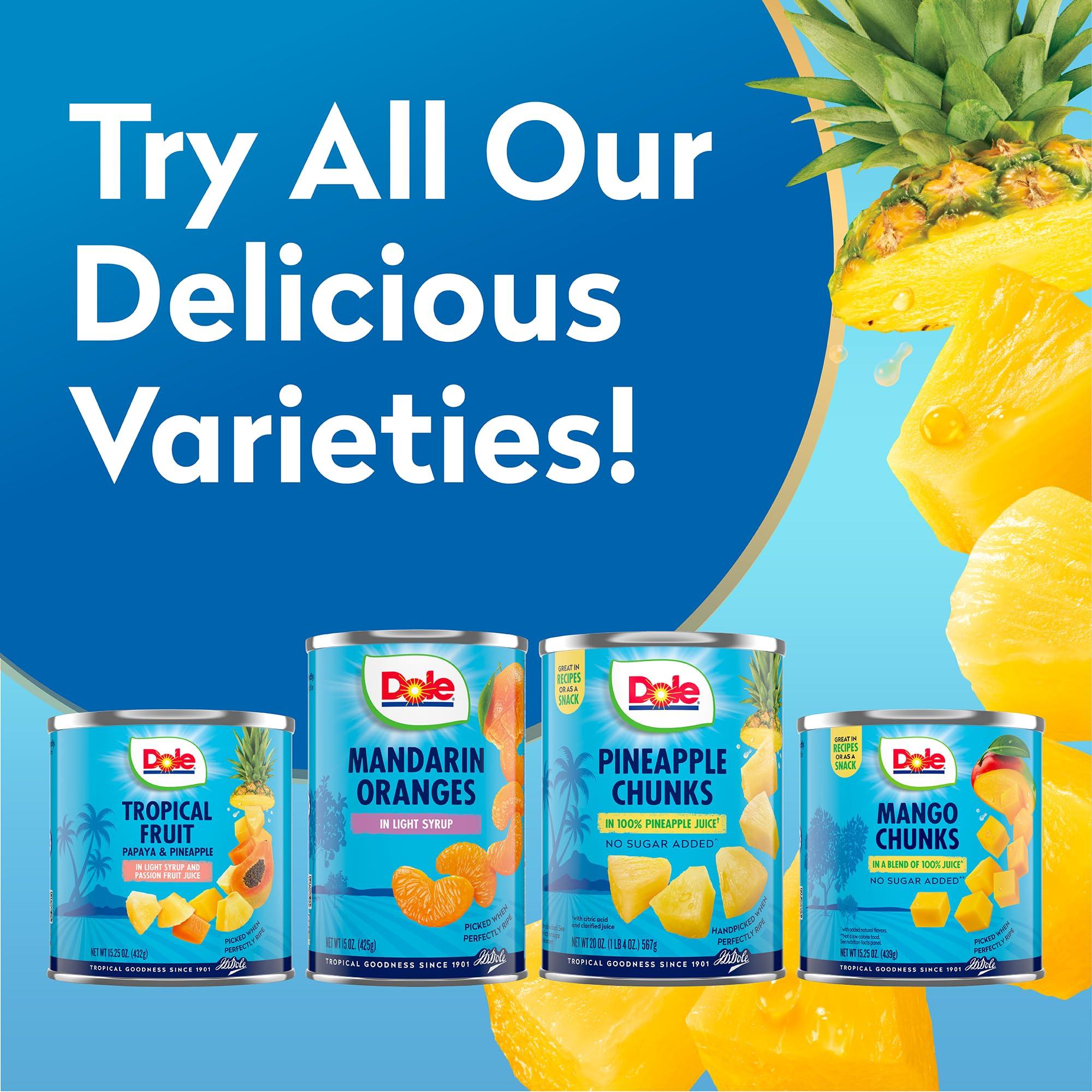 Dole Dole Pineapple Slices in Heavy Syrup - Dole Canned Fruit - Rich Source of Vitamin C - 8.25 oz Cans - 12 Pack