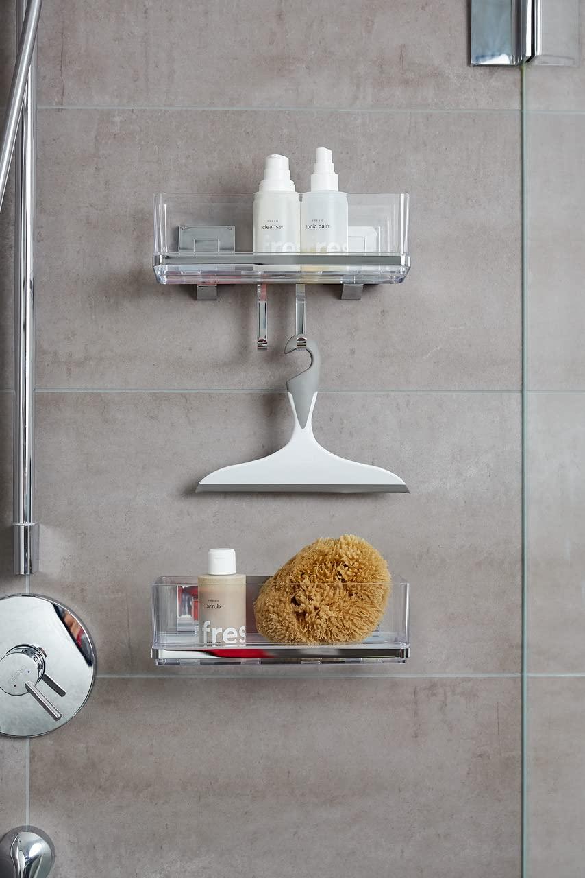 WENKO Wenko Bathroom Squeegee Loano Grey, 17 x 23 x 0.1 cm