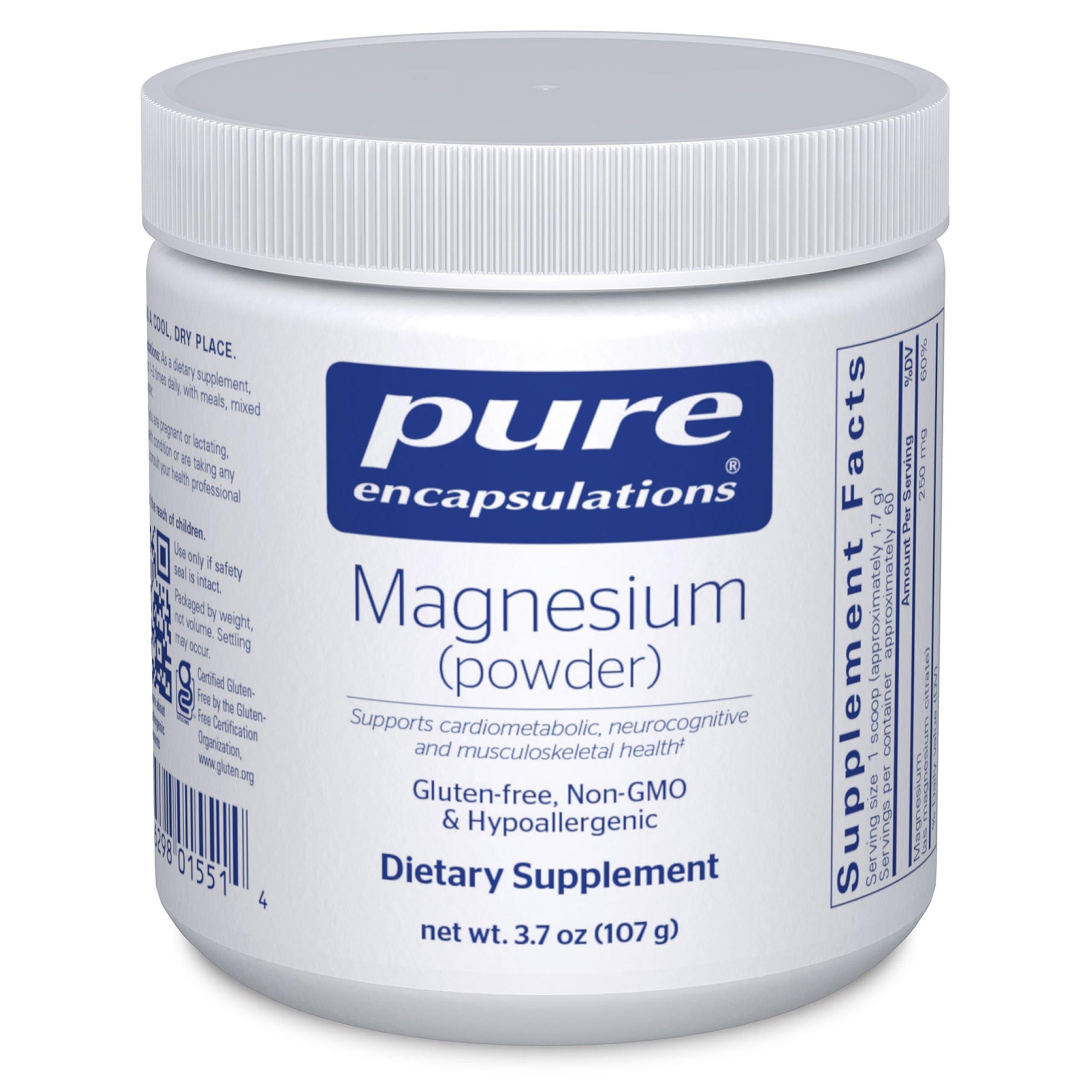 Pure Encapsulations Pure Encapsulations Magnesium (Powder) | Supports Cardiovascular Function, Muscle Function, and Calming | 3.7 Ounces