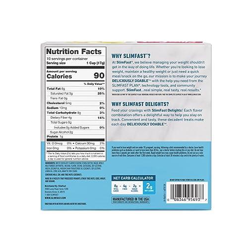 SlimFast SlimFast Delights Iced Lemon Drop Snack Cup, 10 Count (Pack of 4)