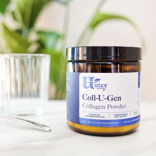 Utzy Naturals Utzy Naturals Coll-U-Gen | Joint Support Supplement | with Type II Undenatured Collagen (UC-II) & Fortigel | Unflavored Powder | 24 Servings