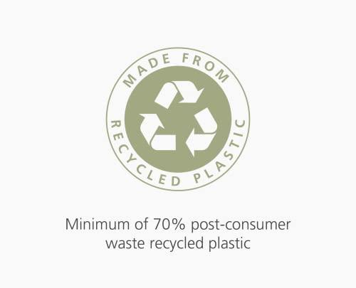 Joseph Joseph Joseph Joseph IW5 40L/10.6 Gallon Eco Liners Recycled Trash Bags 20 Count (1 Pack) - Grey