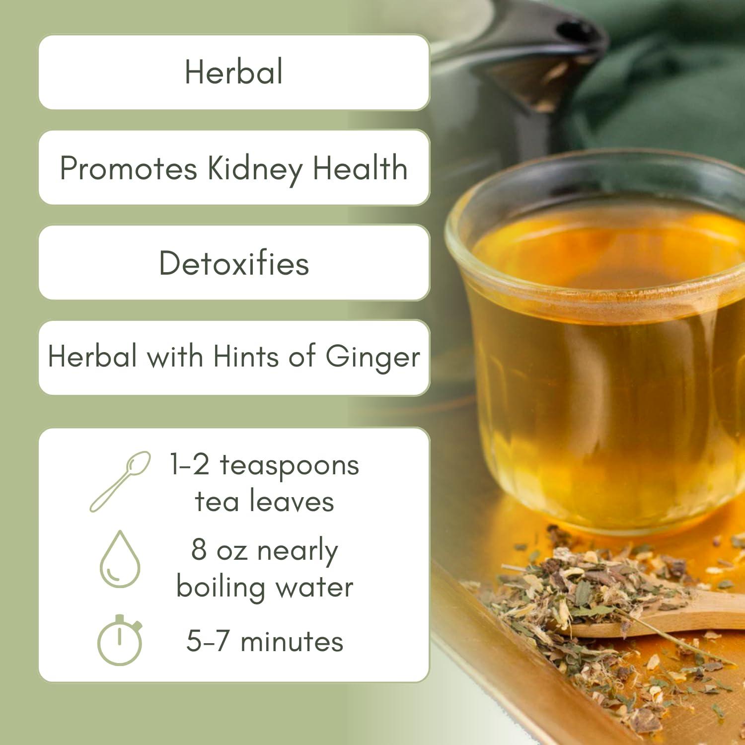 Full Leaf Tea Co. Organic Kidney Cleanse Herbal Tea - 2oz Bag (Approx. 30 Servings) | Full Leaf Tea Co.