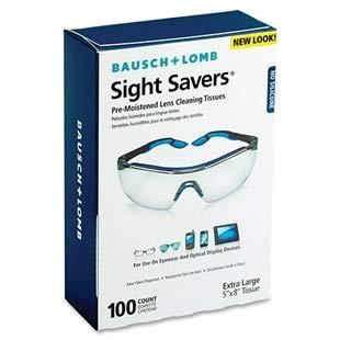 BAUSCH Bausch & Lomb 8574GM Sight Savers Pre-Moistened Lens Cleaning Wipes 100/Box