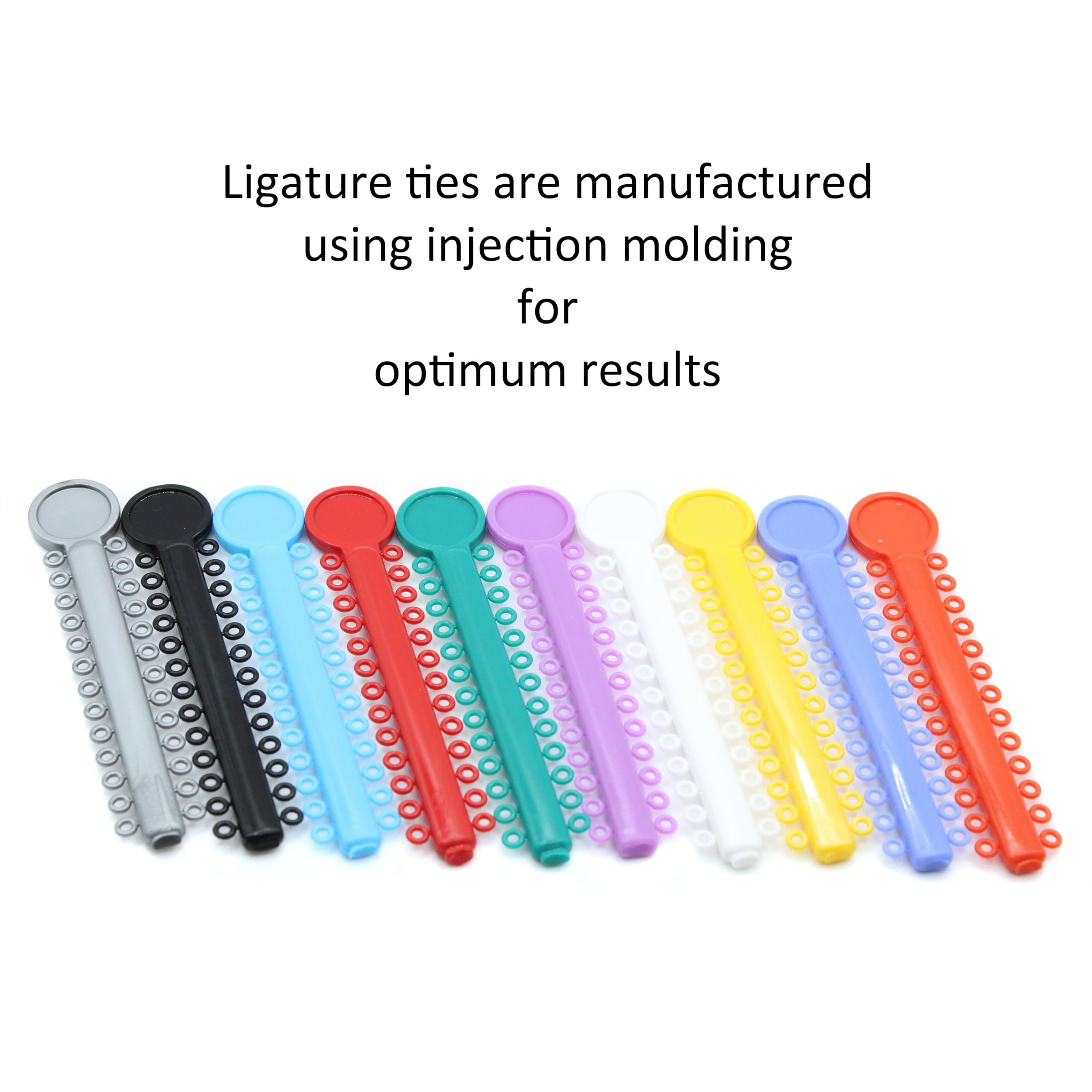 Generic 1040 O-Rings - Orthodontic Elastomeric Ligature Ties for Braces. Elastic O-Ring Rubber Bands for Orthodontic Brackets. (Clear)
