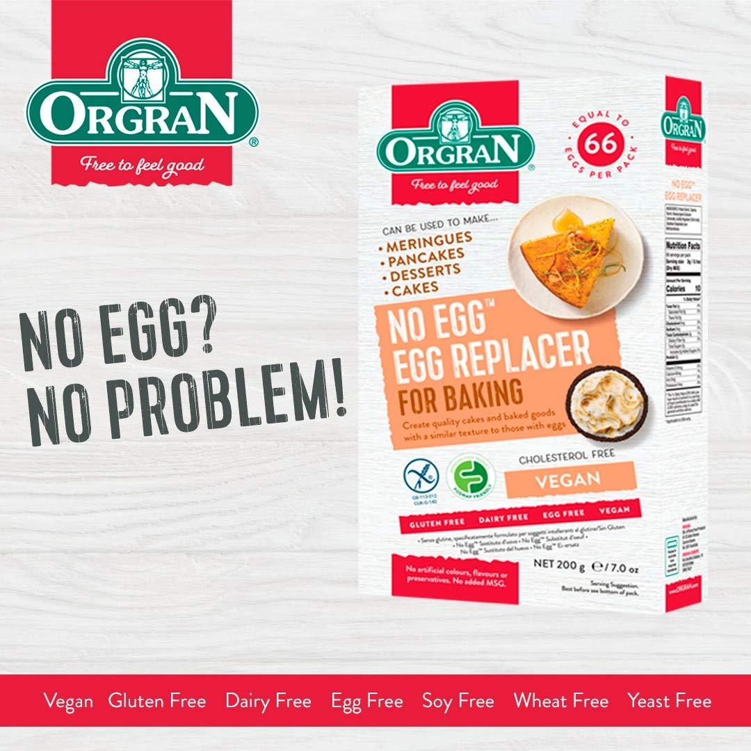 Orgran Orgran – Egg Replacer | Plant Based, Gluten-Free, Non-GMO | Natural Egg Replacer | 7.05 OZ | Vegan Egg Substitute For Baking…
