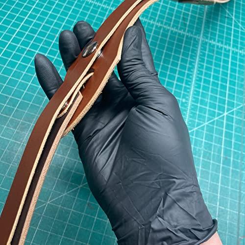 Infi-Touch Infi-Touch Lite & Tough Black Nitrile Glove, 3.5-Mil, Lite Duty, Powder Free (Medium, 100 Gloves)