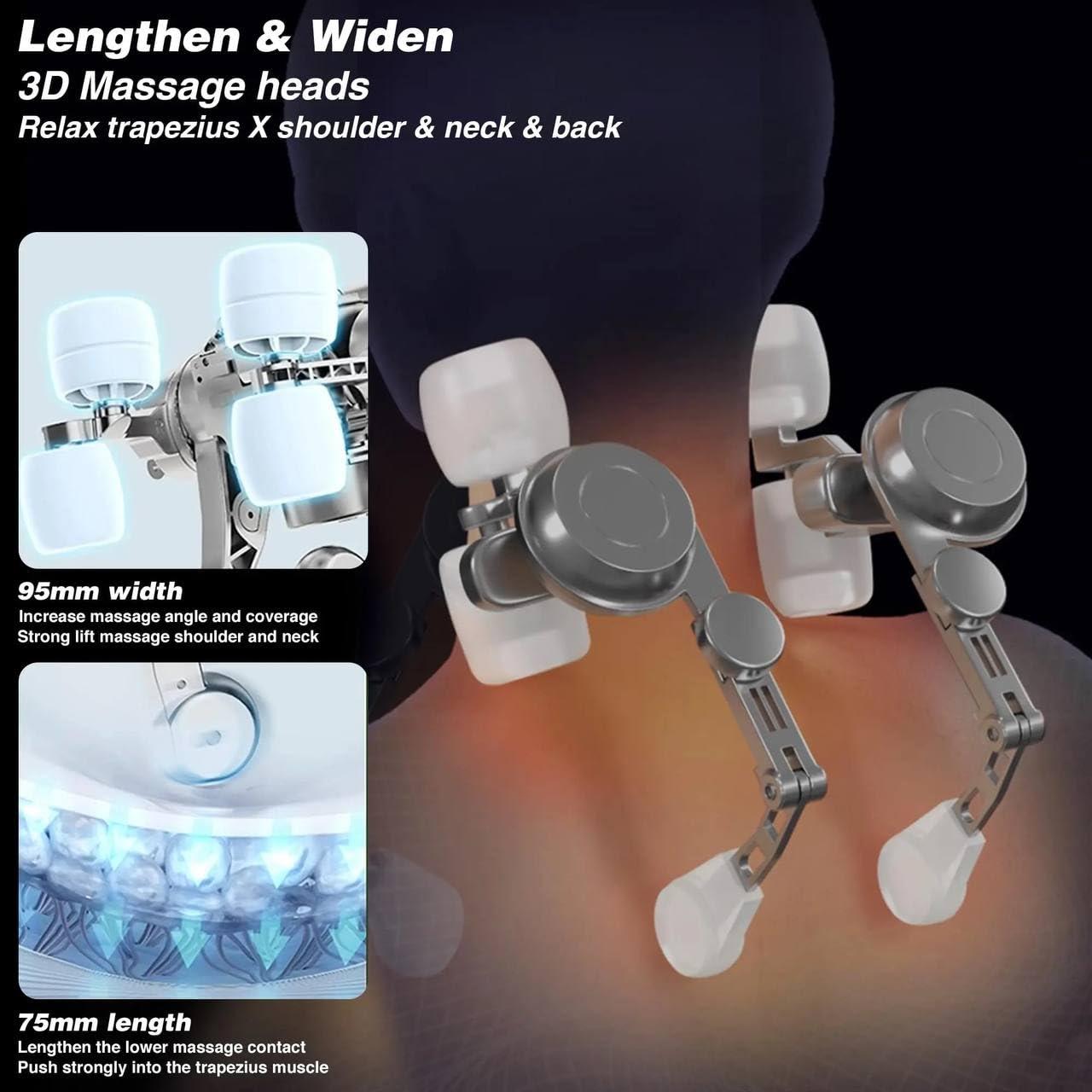 Shenzhen Qiaochengli Technology Co., Ltd. Generic Neck and Shoulder Massager A668 Mini S with Heat, Cordless Shiatsu 4D Deep Tissue Kneading Massage for Muscle Pain Relief, Massage Pillow for Neck, Back, Leg,Valentines Day Gift for Him/Her