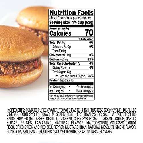 MANWICH Manwich Sloppy Joe Sauce, Bold Flavor, Canned Sauce, 16 Oz(Pack of 12)