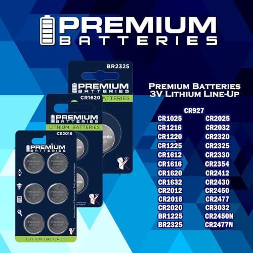 Premium Batteries Premium Panasonic CR2016 Lithium 3V Coin Cell - Japanese Engineered High Capacity Batteries (4 Pack)