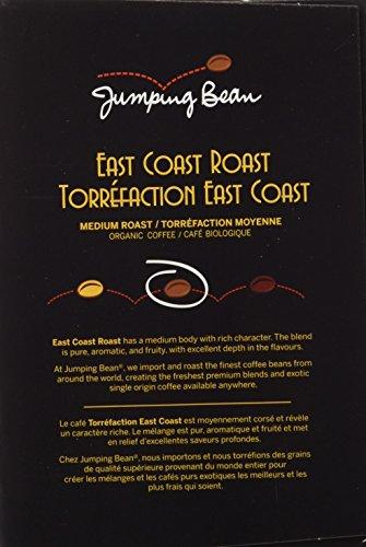 Jumping Bean Jumping Bean Organic Coffee Single Serve Coffee Pods, East Coast Roast, 20 Count