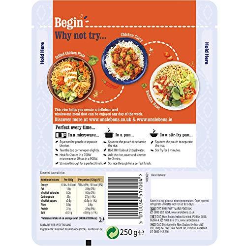UNCLE BEN\'S Uncle Ben\'s Classic Basmati Microwave Rice 250g - Pack of 6