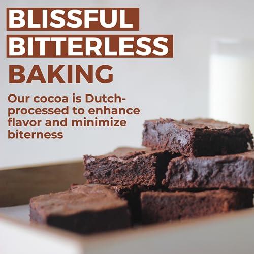 MODERN MOUNTAIN Cocoa Powder (1 lb) Dutch Processed Cocoa Powder, Unsweetened, Extra Rich Cocoa Flavor, 22-24% Fat, Premium Culinary Grade, Non-GMO, Perfect Cocoa for Baking and Cooking