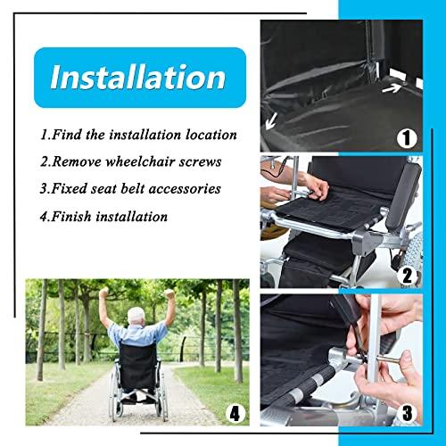 MENURSY Elderly Wheelchair Seat Belt for Disabled Patient - Electric Scooters Replacement Band Accessories, Adjustable up to 50\"L, 1.5\"W