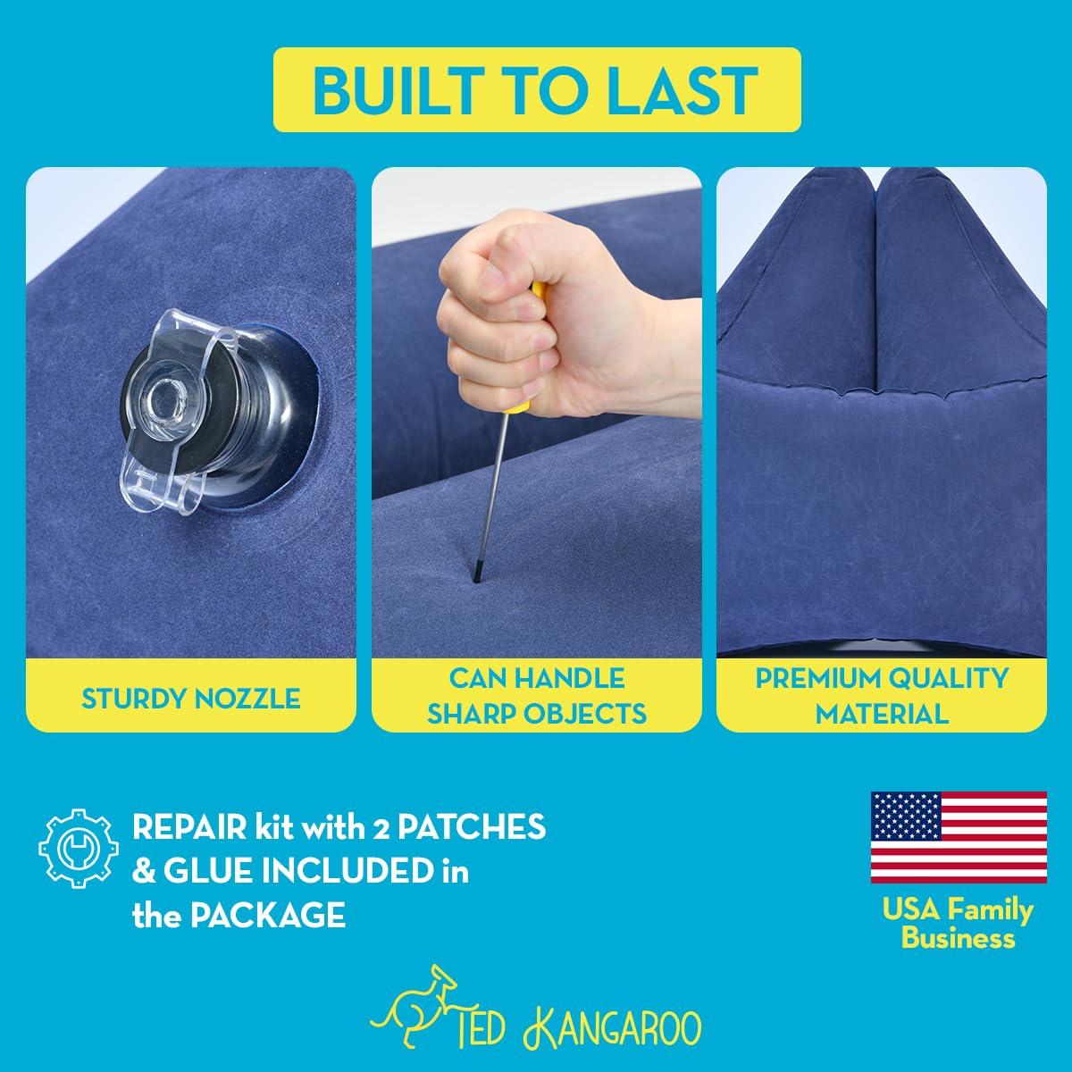 TED KANGAROO TED KANGAROO - Sensory Chair for Kids - Inflatable Peapod for Children, Triangle Chair includes Electric Air Pump